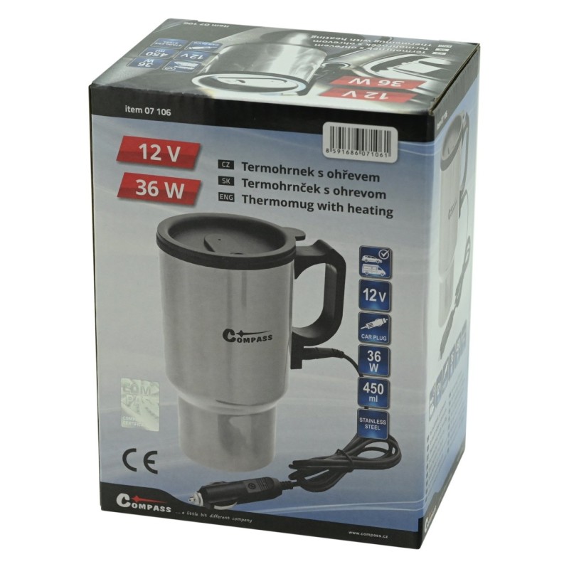 Cana termoizolanta cu incalzire pentru cafea, 12V, TT07106