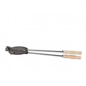 Presa din fonta pentru slanina, culoare neagra, cu manere de lemn, BRENTON, BRNT06