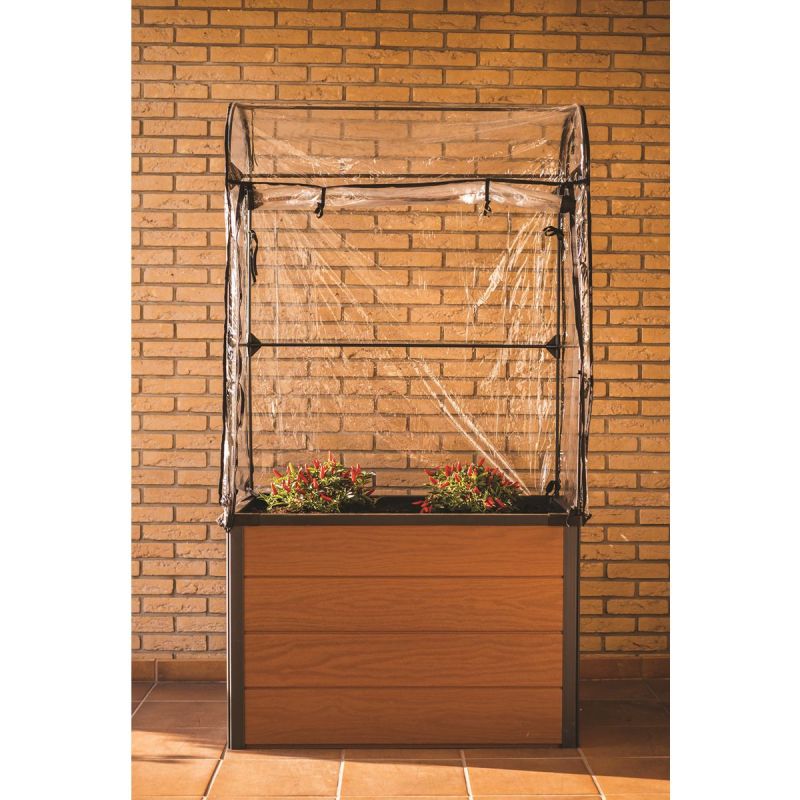 Jardiniera maro cu sera Keter Maple 249295
