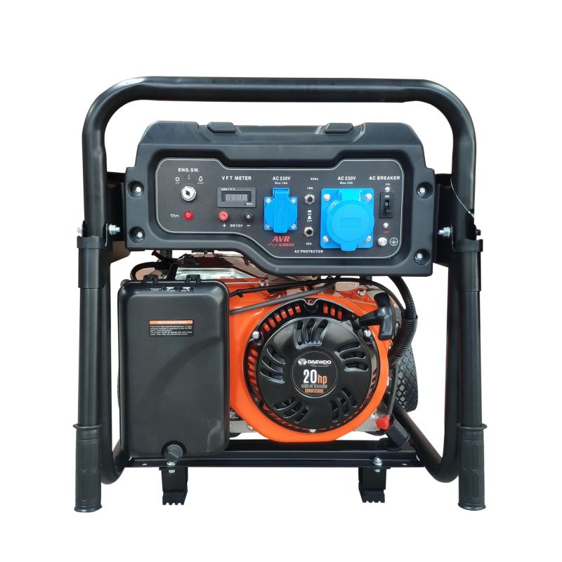 Generator Daewoo 9kW max 10kW electric start cu roti si manere GDKM13500E