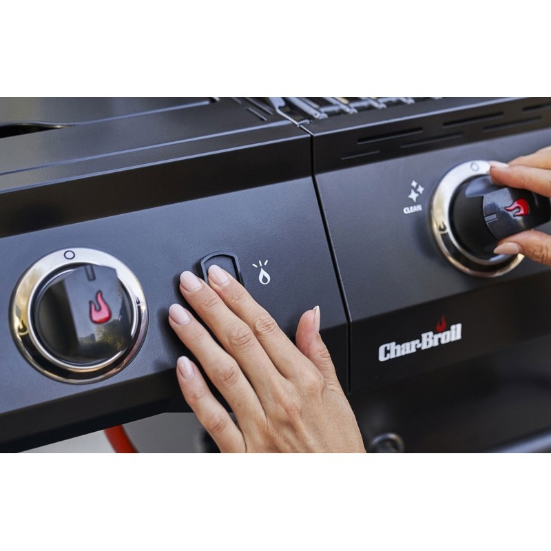 Gratar pe gaz Char-Broil Advantage Core B4 cu 4 arzatoare si arzator lateral, grile din fonta, TRU-Infrared 140971