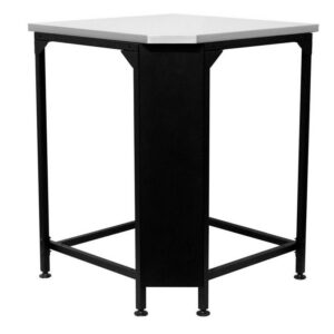 Modul bucatarie de exterior pentru colt cu blat de lucru din inox Cozze negru 90x60x90 cm 90531