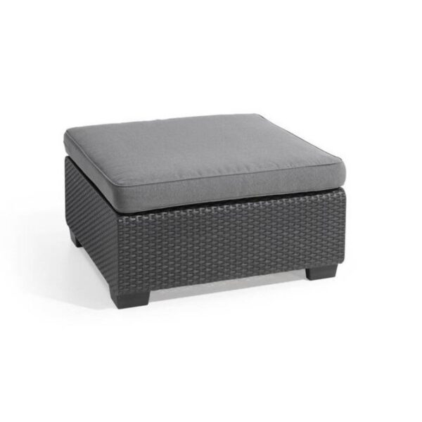 Masa graphite imitatie ratan cu pernuta Keter Salta 235295