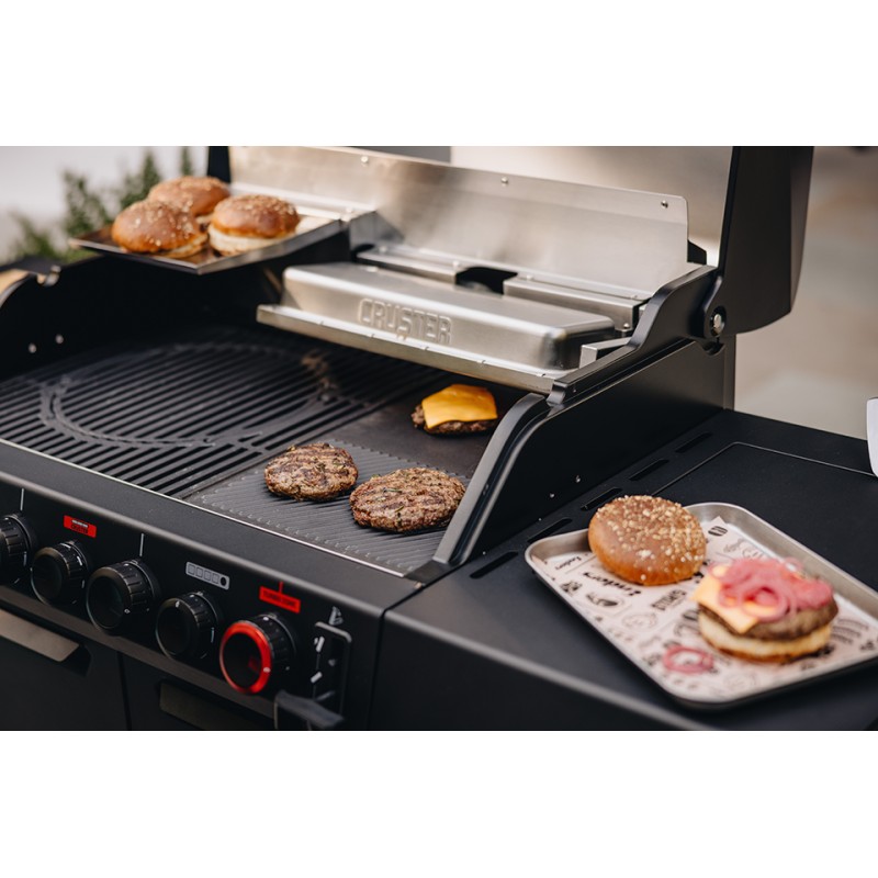 Plita reversibila din fonta cu doua fete neteda si grill pentru Uniq 3 Enders 7992