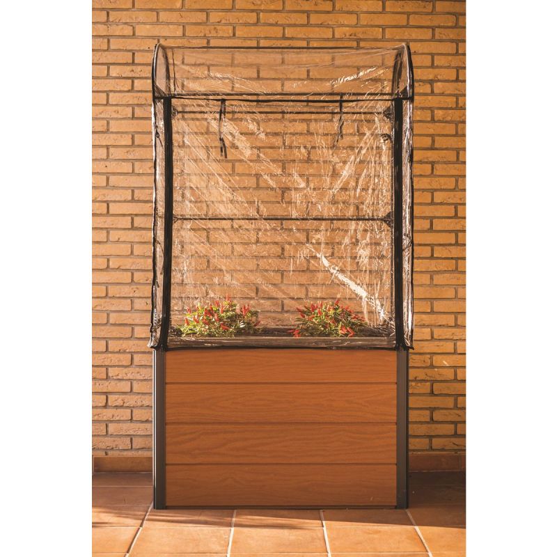 Jardiniera maro cu sera Keter Maple 249295