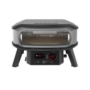 Cuptor pentru pizza pe gaz cu piatra rotativa, termometru digital si iluminat LED Premium Rotate 13 inci 33 cm Cozze 90440