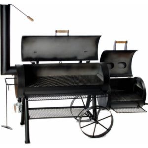Gratar pe carbuni cu afumatoare JOE's Barbeque Smoker 24 inci Championship Longhorn JS-33958