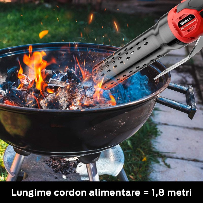 Aprinzator electric pentru carbuni, 1.850 Wati, 600 grade Celsius, Shall SH111013EU