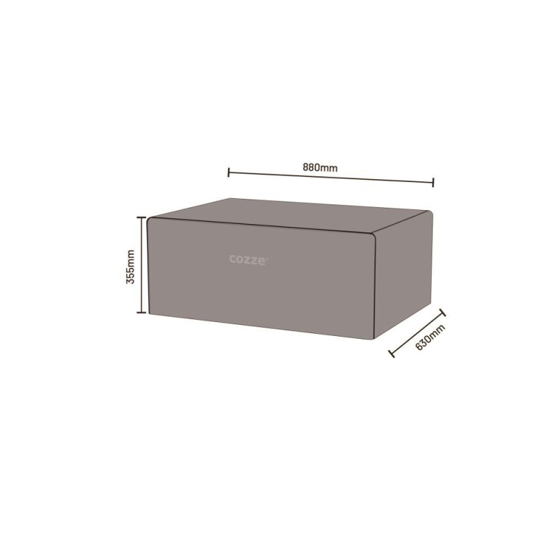 Husa pentru plancha 800 din material rezistent la UV Oxford negru Cozze 90389