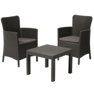 Set mobilier gradina graphite Keter Salvador