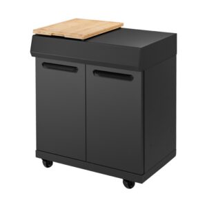 Modul bucatarie de exterior Enders Uniq 4 IK Cruster Shadow, cu 2 usi si tocator de bambus, 88187