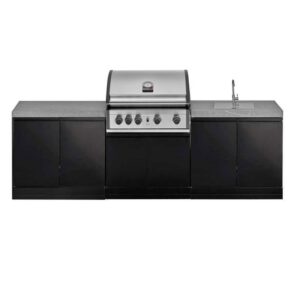 Bucatarie de exterior Grandhall K0GK-01 si Gratar pe gaz Pro Elite 4 K04000383A