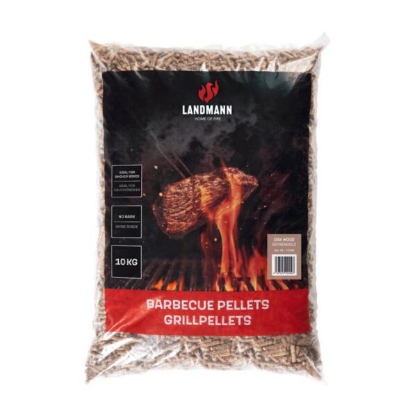 Peleti pentru grill Landmann 12268, lemn de stejar, 10 Kg