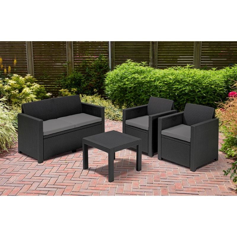 Set mobilier gradina graphite Keter Alabama
