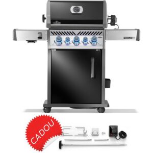 Gratar pe gaz cu 3 arzatoare principale, arzator spate, arzator lateral infrarosu Napoleon Rogue PRO-S 425 RPS425RSIBPK-2-R