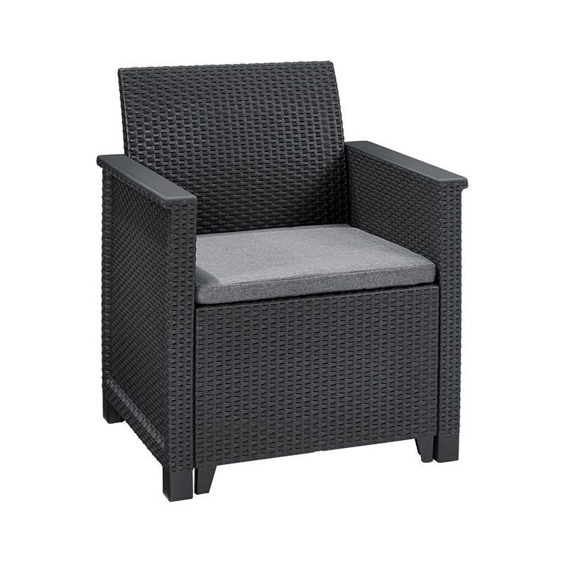 Set mobilier gradina 4 locuri grafit Keter Emma