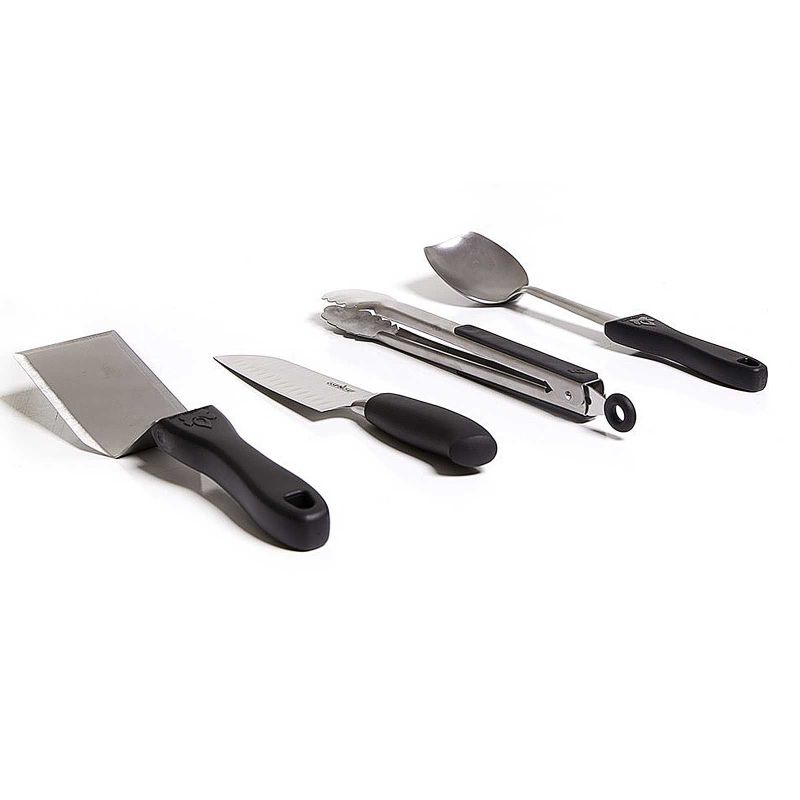 Set profesional de 4 unelte pentru gatit la gratar cu husa transport Camp Chef CC-KSET5