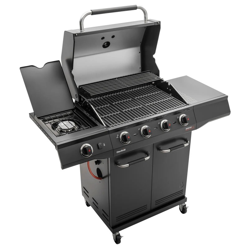 Gratar pe gaz Char-Broil Advantage Core B4 cu 4 arzatoare si arzator lateral, grile din fonta, TRU-Infrared 140971
