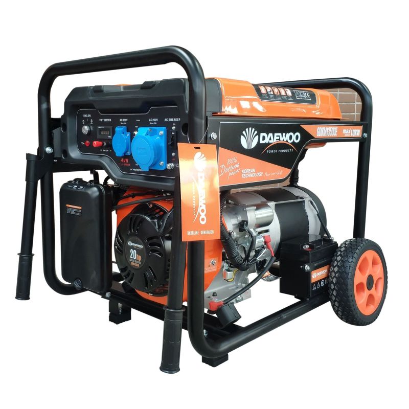 Generator Daewoo 9kW max 10kW electric start cu roti si manere GDKM13500E