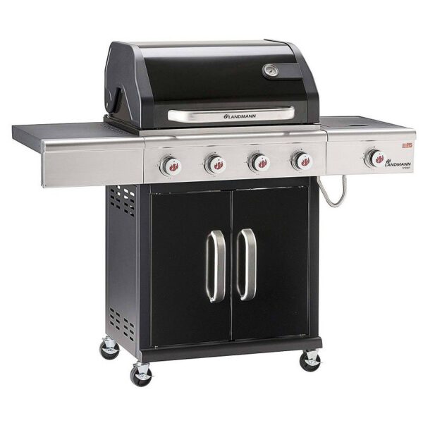 Gratar pe gaz Landmann Triton 12962, gratare din fonta, PTS 4+1 arzatoare din inox