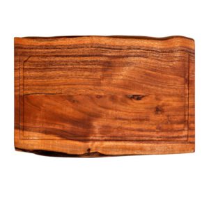 Tocator din lemn natural mediu 45x30x3,5 cm Forged ESCUTBRDNATM