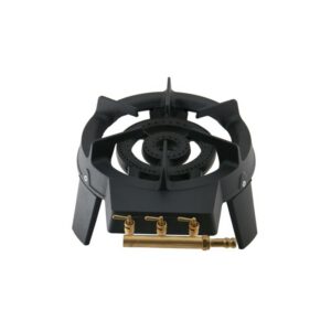 Triplu arzator pe gaz, trei robineti, trei picioare, 30 cm, rotund, 6,5 kW, GB 13, Flamex 17712
