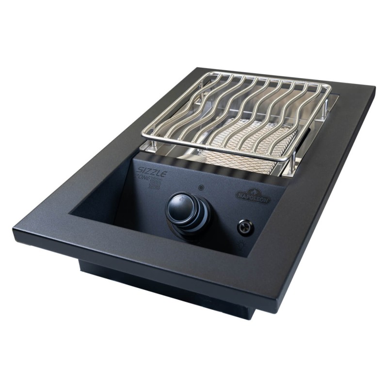 Arzator lateral incorporabil pe gaz Napoleon BIB10IRPMK, negru mat