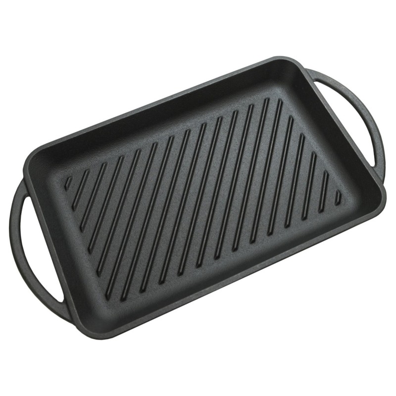 Plita grill Cattara din fonta cu manere , 33x21.5cm, inaltime 3cm - TT13062