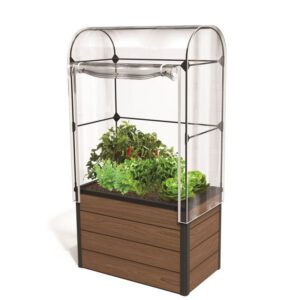 Jardiniera maro cu sera Keter Maple 249295