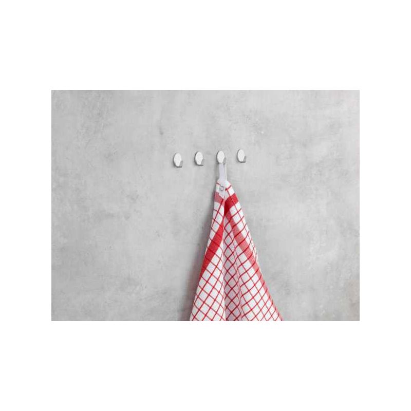 Set 4 carlige ovale argintii Wenko Midget 4378110100