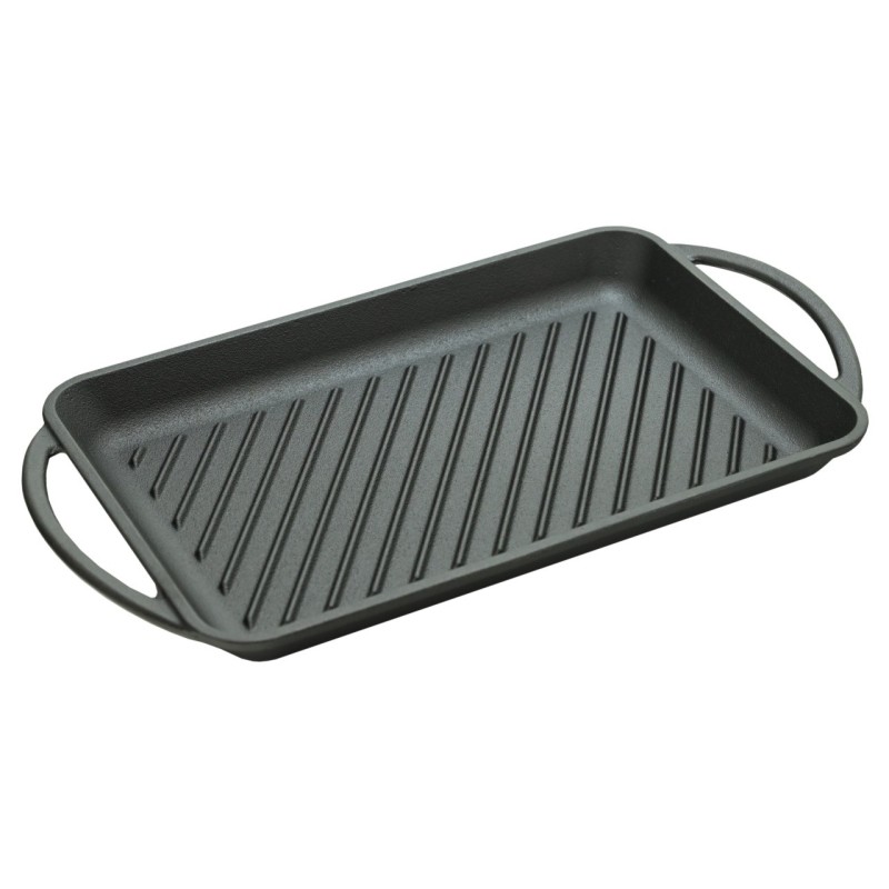 Plita grill Cattara din fonta cu manere , 33x21.5cm, inaltime 3cm - TT13062