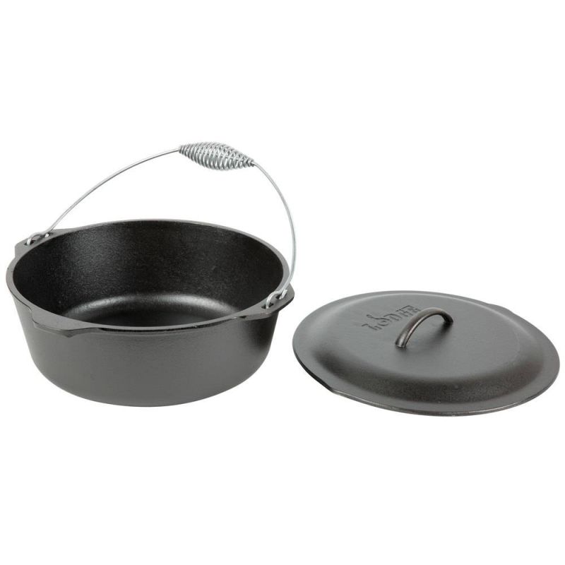Ceaun din fonta cu capac - cuptor olandez Lodge 33 cm 8,5 litri L-12DO3