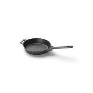 Tigaie rotunda din fonta emailata, maner detasabil, diametru 25 cm, 4 cm inaltime, Grandpro A03001002T