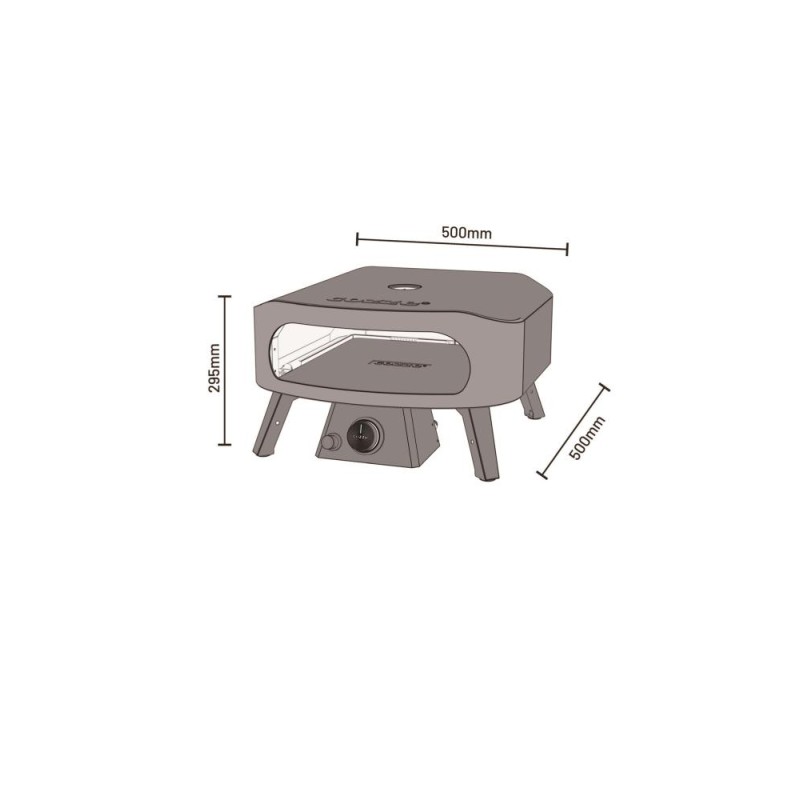 Cuptor pentru pizza pe gaz cu piatra de pizza Classic 13 inci 33 cm Cozze 90430