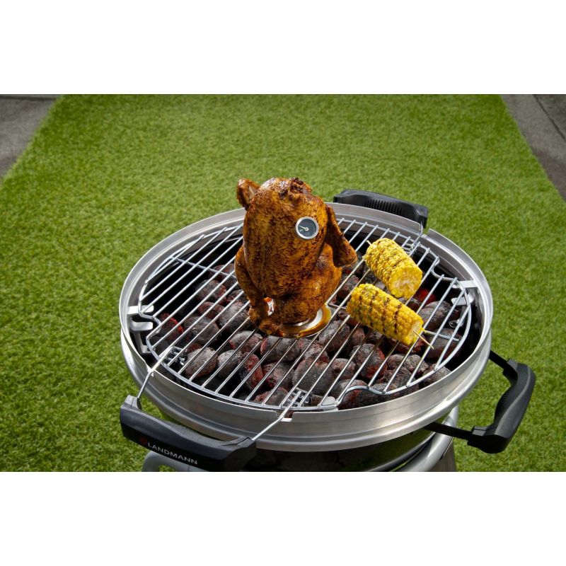 Accesoriu din inox pentru gatit pui intreg Landmann 13442