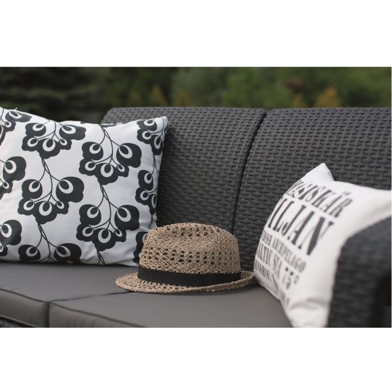 Set mobilier gradina graphite Keter Corfu