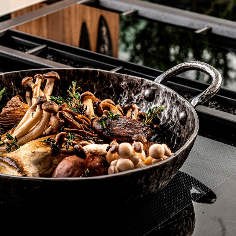 Tigaie cu 2 manere din otel carbon 20 cm Forged ESFRYPAN2H20