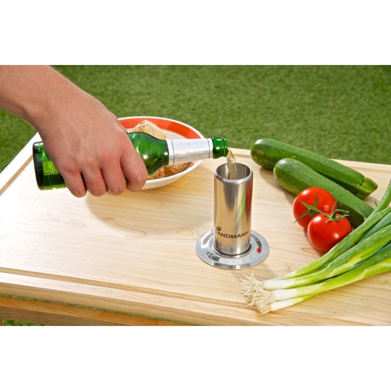 Accesoriu din inox pentru gatit pui intreg Landmann 13442