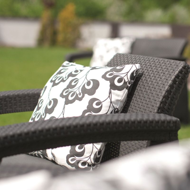 Set mobilier gradina graphite Keter Corfu