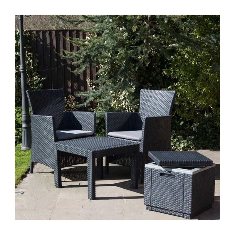 Cutie depozitare patrata graphite Keter Ice Cube