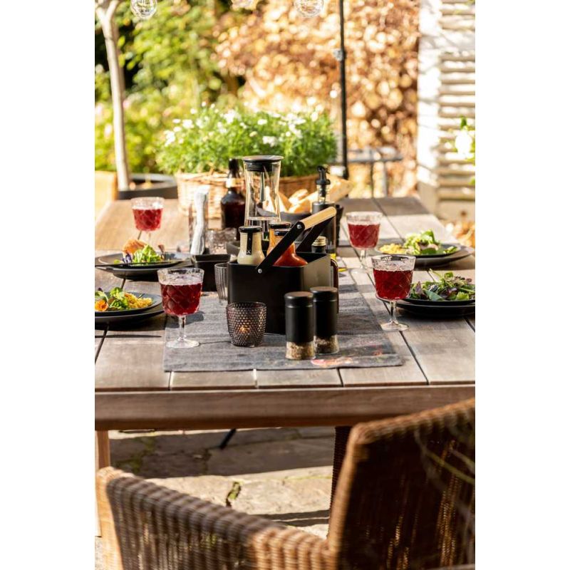 Recipient pentru condimente din sticla Wenko Black Outdoor Kitchen 55020100