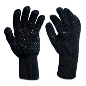 Manusi din bumbac si aramida pentru gratar Grillart Black Edition GA-1002-2