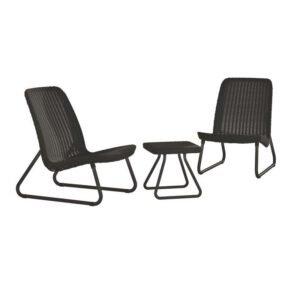 Set mobilier gradina antracit Keter Rio Patio