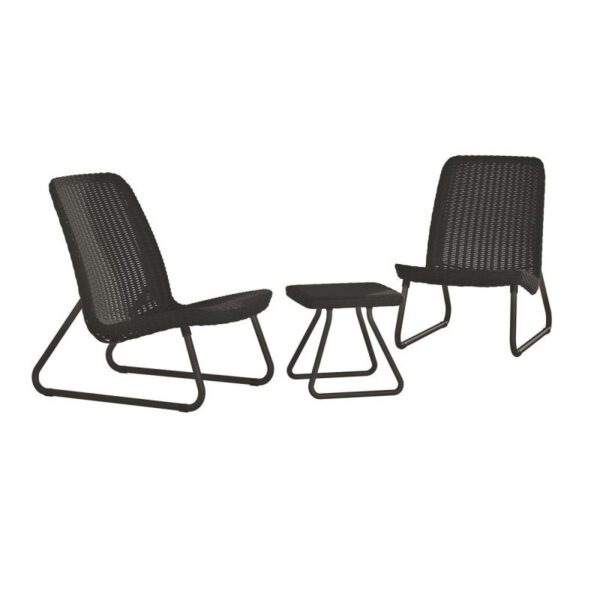 Set mobilier gradina antracit Keter Rio Patio