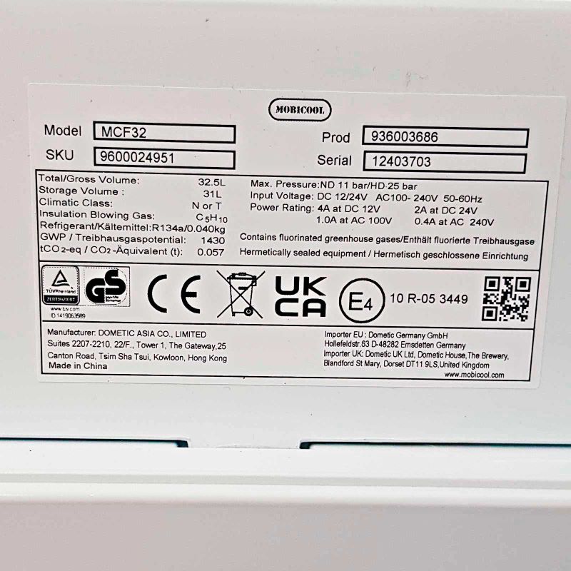 Frigider auto cu compresor Mobicool MCF 32, 31 litri, afisaj, alimentare dubla 12/24V DC, 220-230V