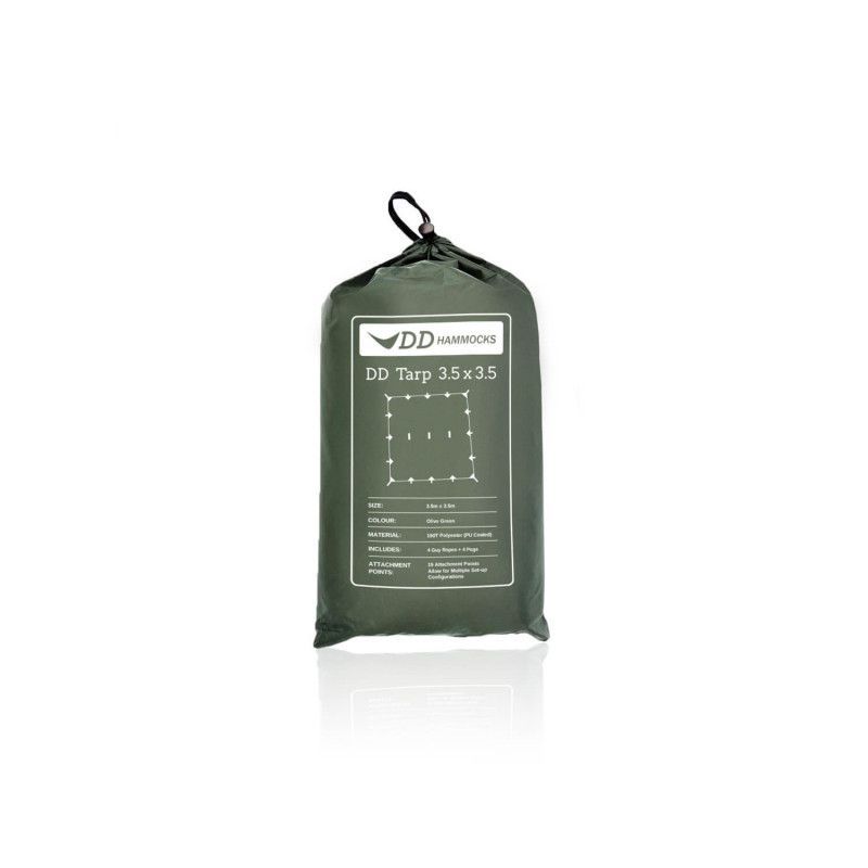 Tenda 3.5×3.5 Prelata Olive Green DDHammocks - 0707273931405