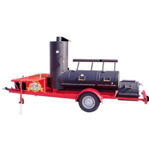 Gratar pe carbuni cu afumatoare JOE's Barbeque Smoker 24 inci Extended Catering Trailer JS-24EXSMT