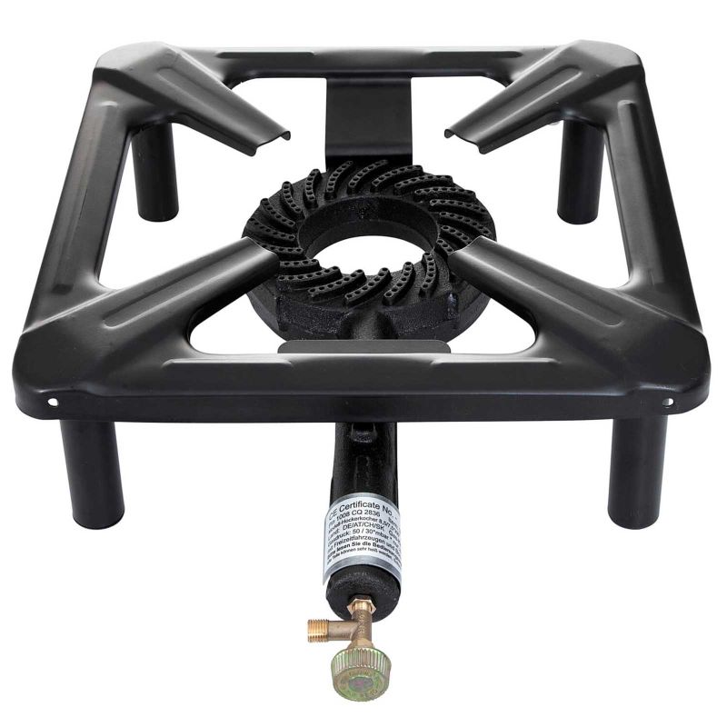 Arzator din fonta pe gaz cu stativ ajustabil 30 x 30 cm ALL GRILL 3030