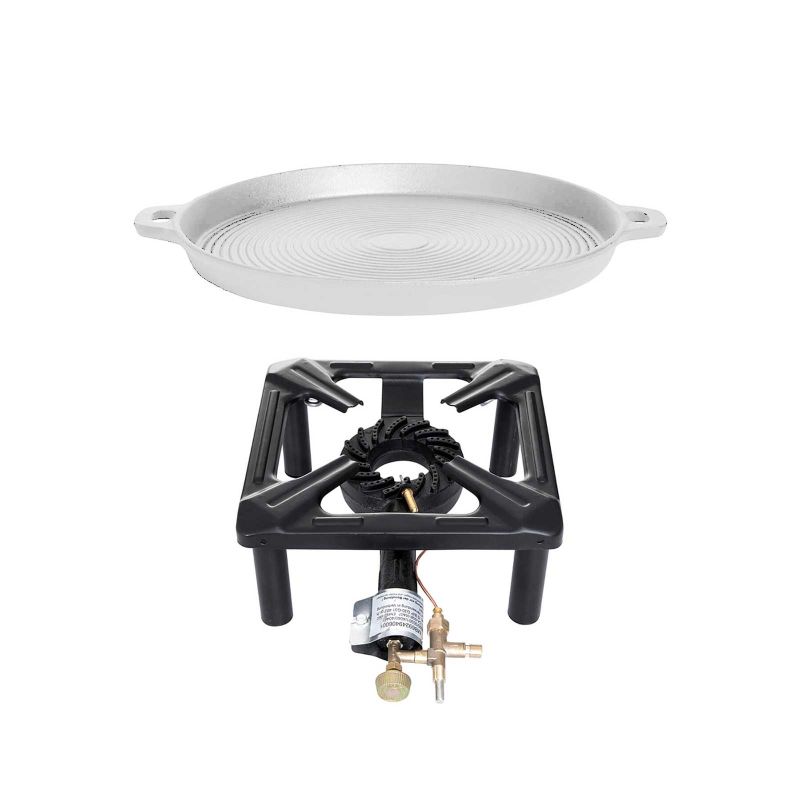 Arzator din fonta pe gaz cu stativ ajustabil 30 x 30 cm ALL GRILL 3030