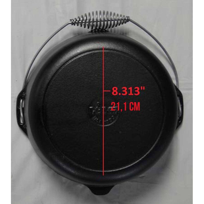 Ceaun din fonta cu capac - cuptor olandez Lodge 30 cm 6,7 litri L-10DO3